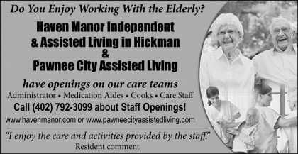 Haven Manor Regional Help Wanted Ad - Dec