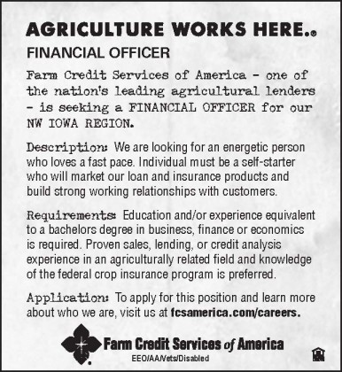 Financial Officer Ad NW IA (SiouxSLPilotSpender) 052318