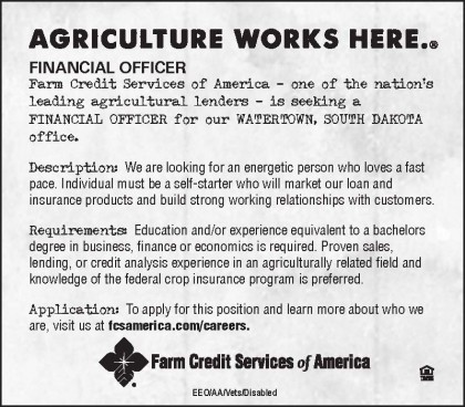 Financial Officer Ad Watertown 052218