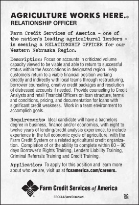 Relationship Officer ad W Nebr (Keith cty) 060719