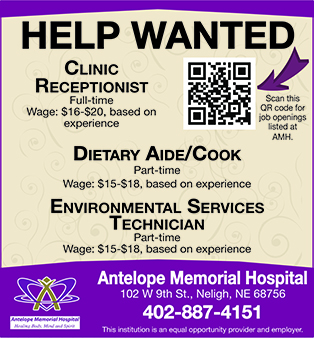 Antelope Memorial Hospital, AMH, help wanted