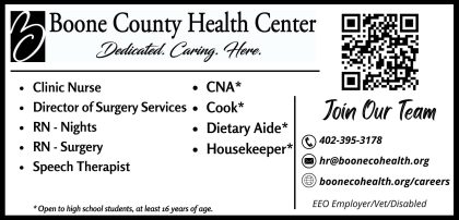 Boone County Health Center, Hospital, Medical Help Wanted